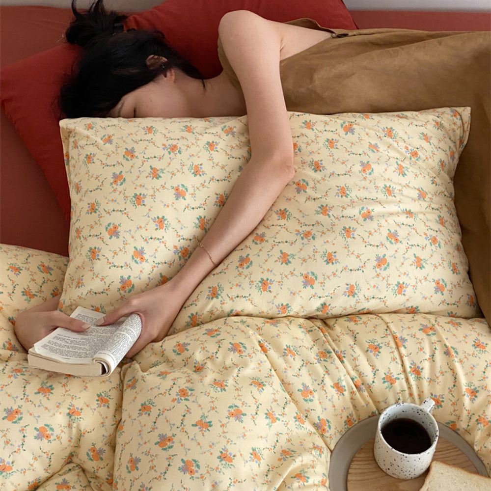 4design natural print bedlinen set