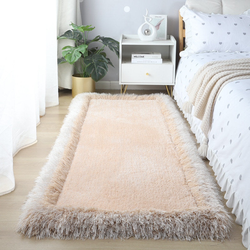 9color frill fringe square carpet