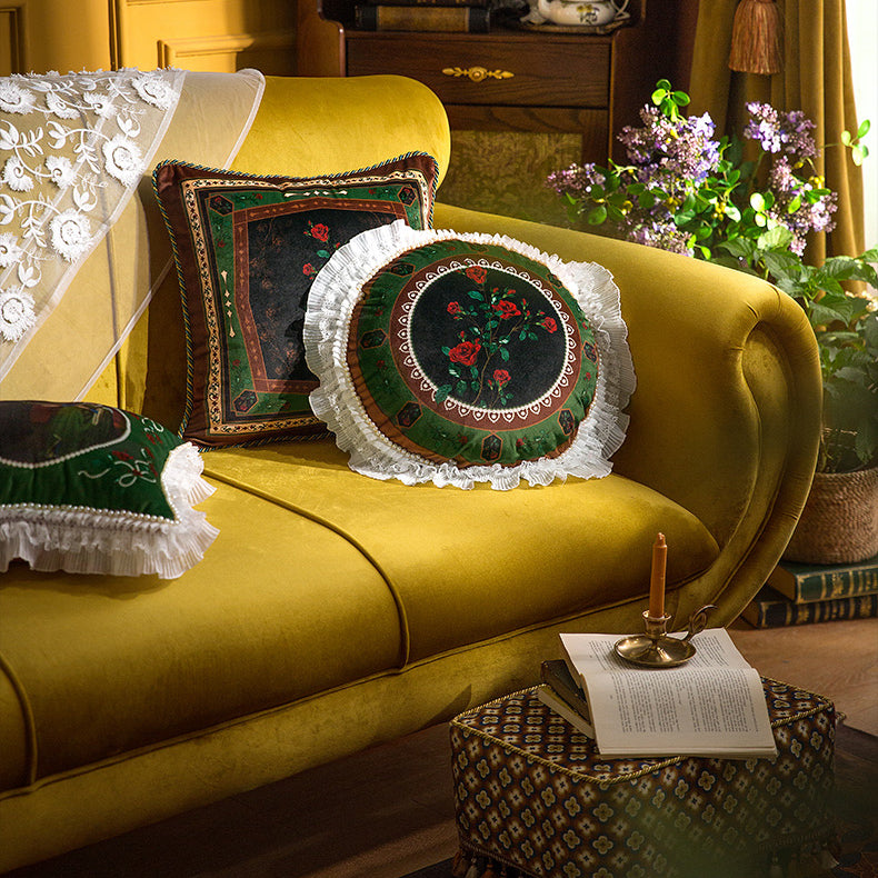 5design european rose art cushion