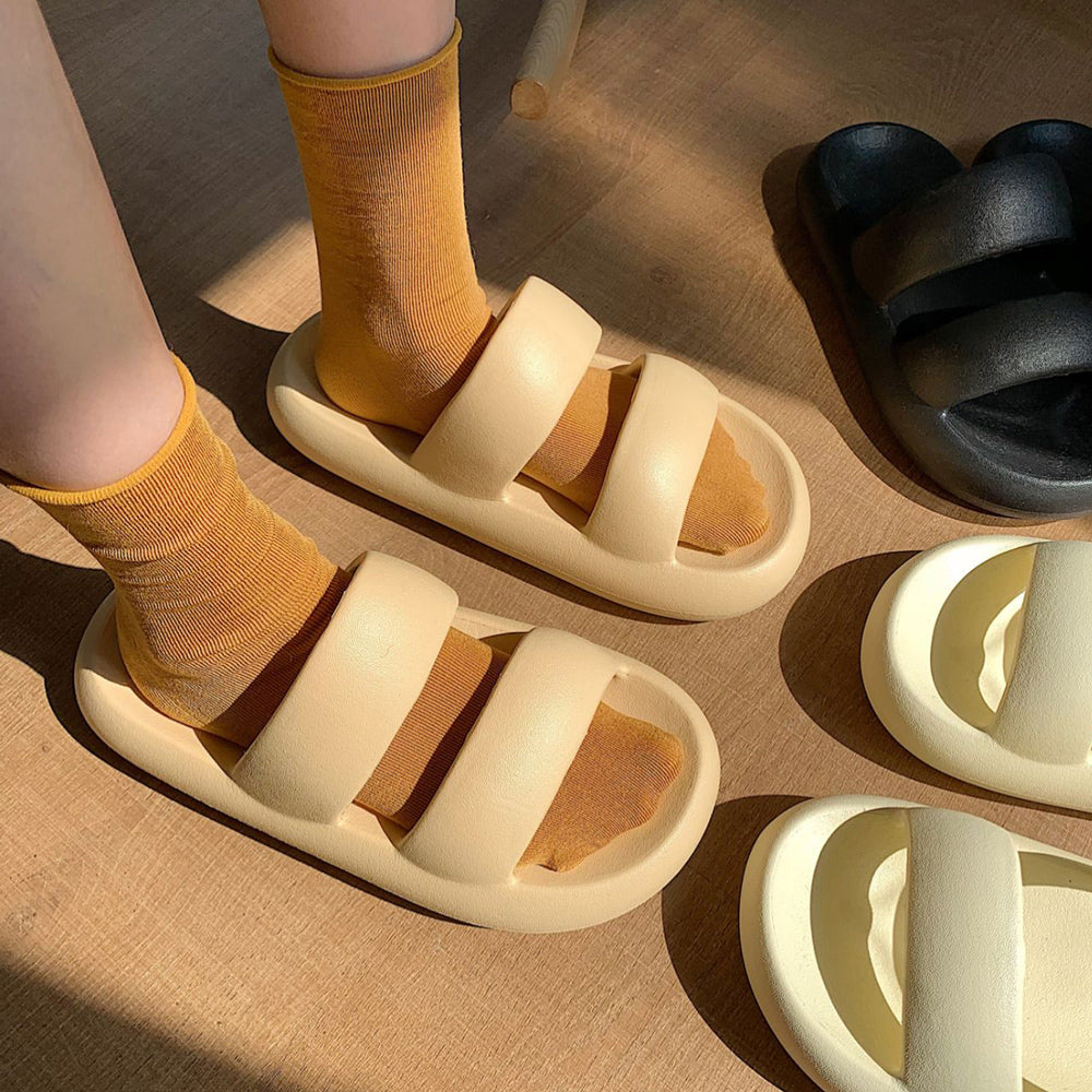 3color double rubber roomshoes
