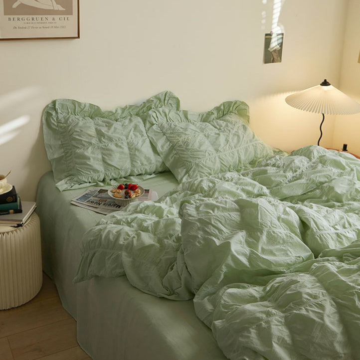 5color frill gather bedlinen set