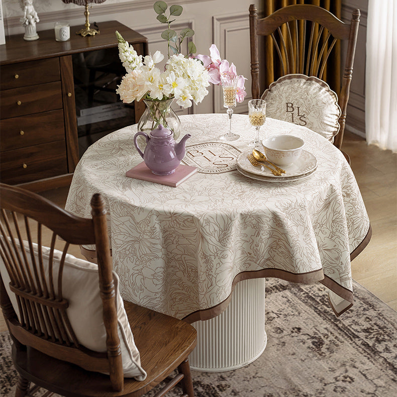 meilleure nature brown table cloth