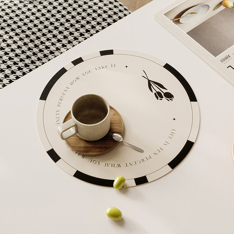 black tulip place mat