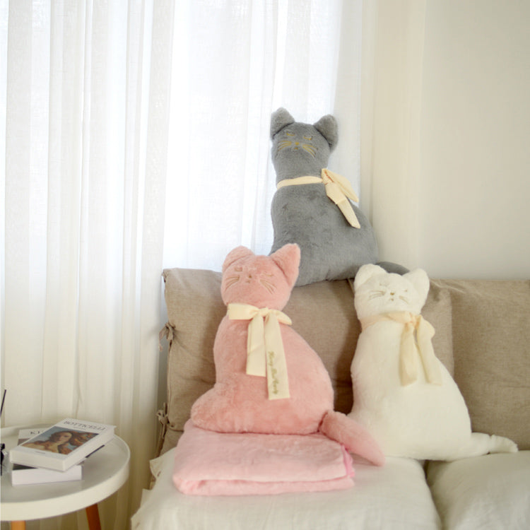 3color cute cat cushion