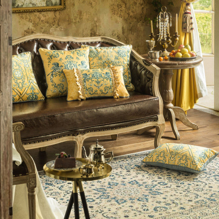 6design european rose art square cushion