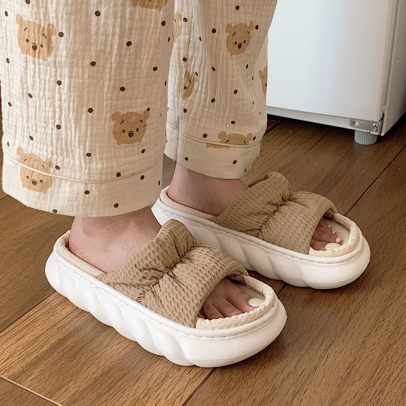 3color two-tone rubber roomshoes