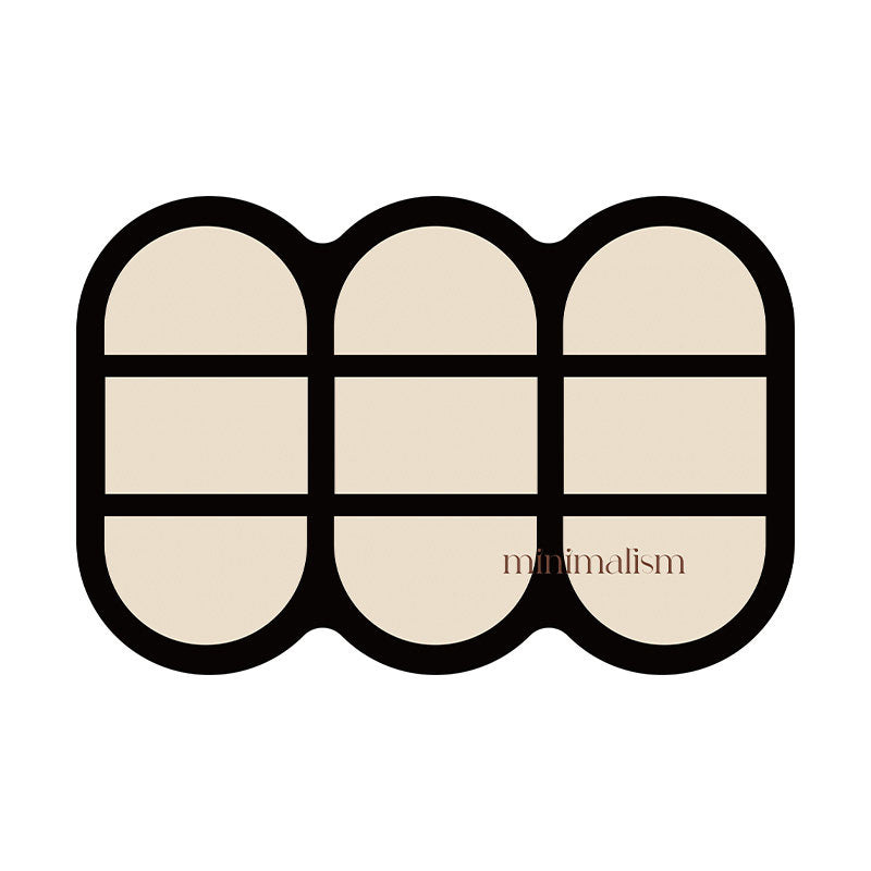 minimalism retro bath mat