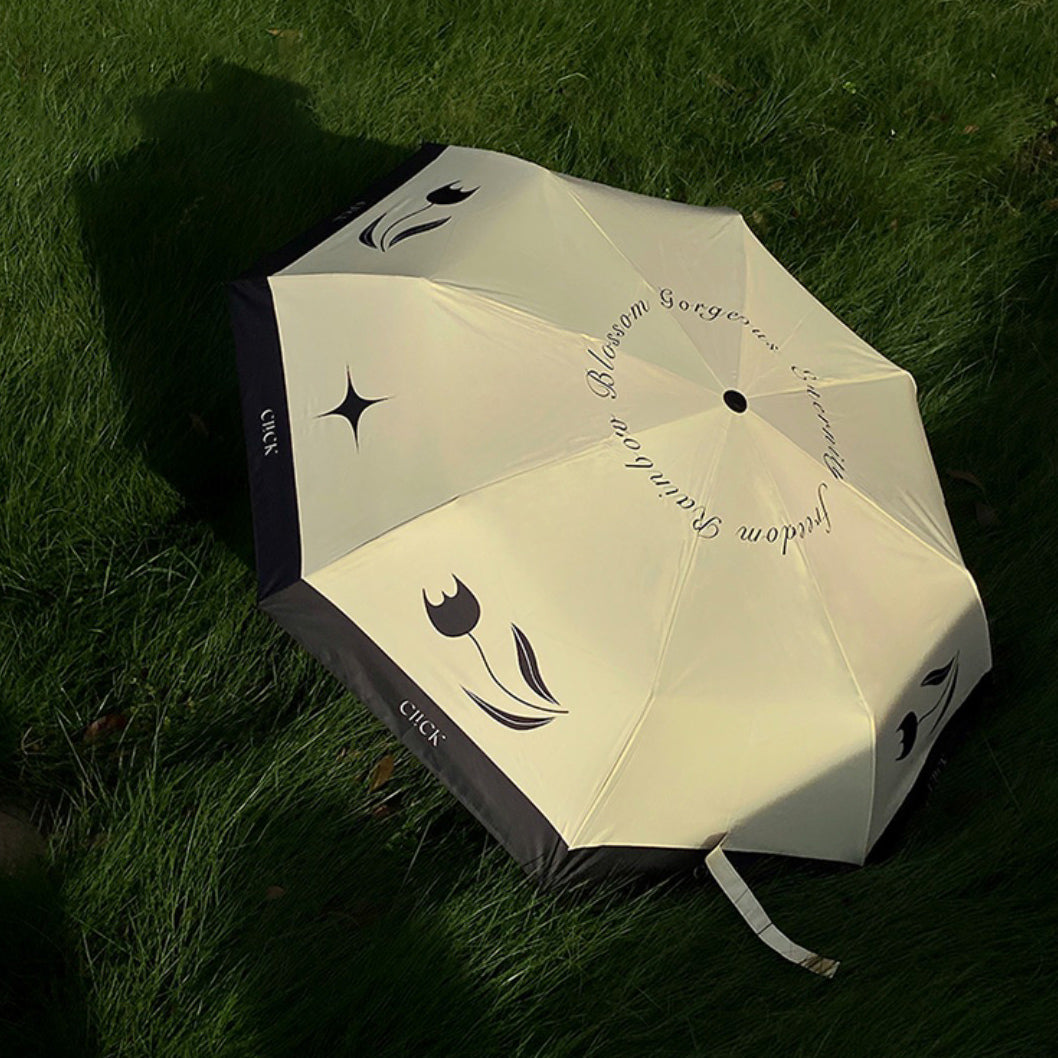 2color monotone tulip folding uv parasol