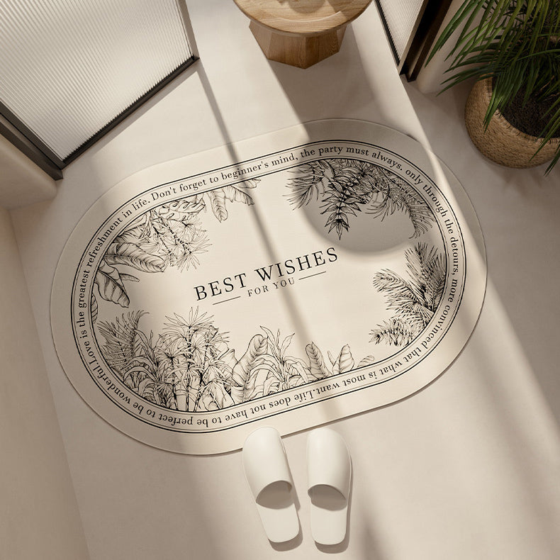 lucky logo luxury bath mat