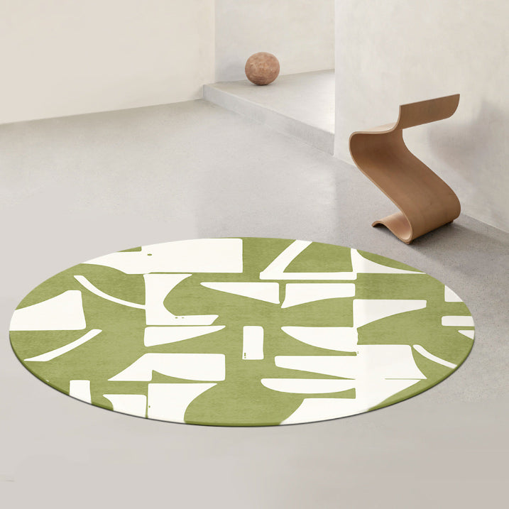 10design face round carpet