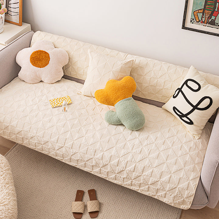 6color triangle quilt sofa cover
