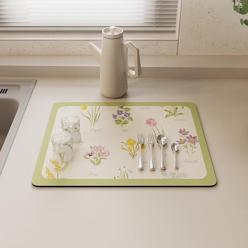 2design botanical sink mat
