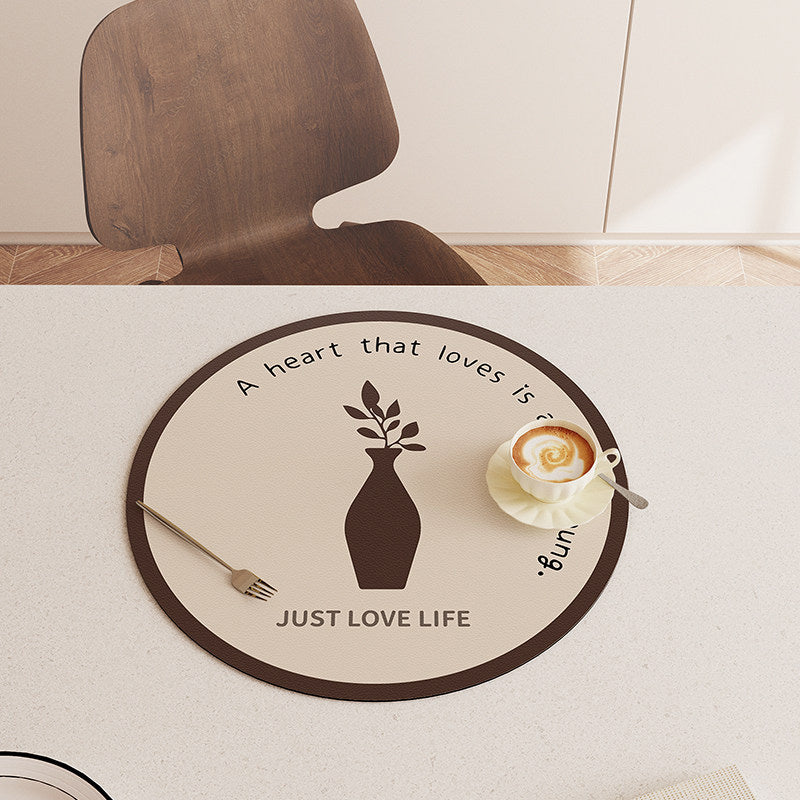 5design relax time round place mat