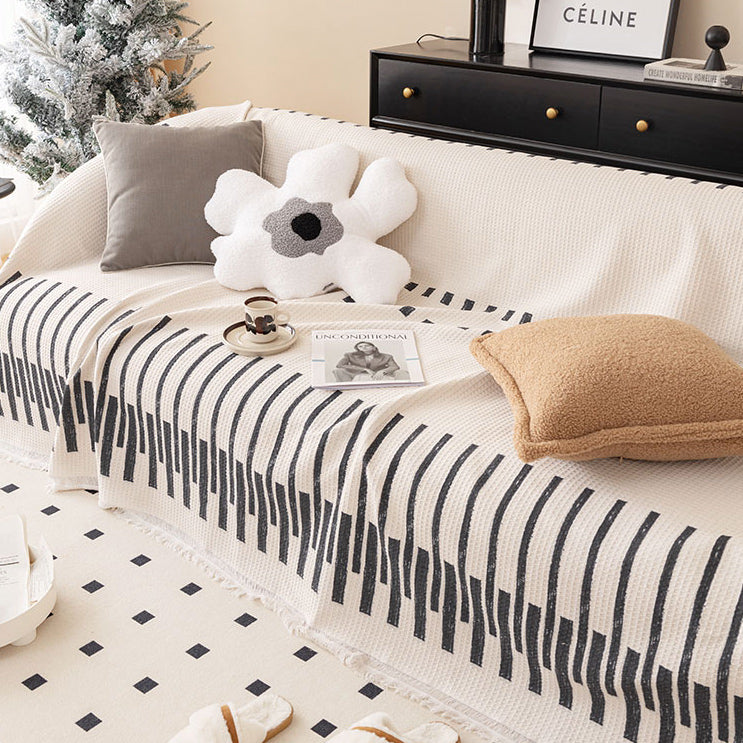 6design monotone geometry sofa cover