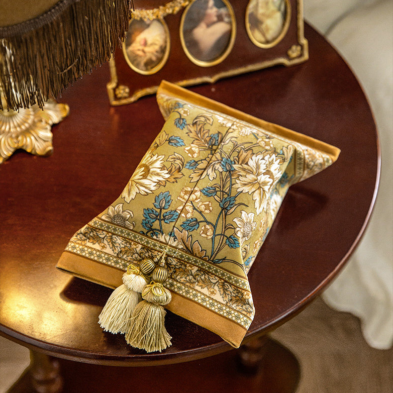 2design retro yellow flower tissue case