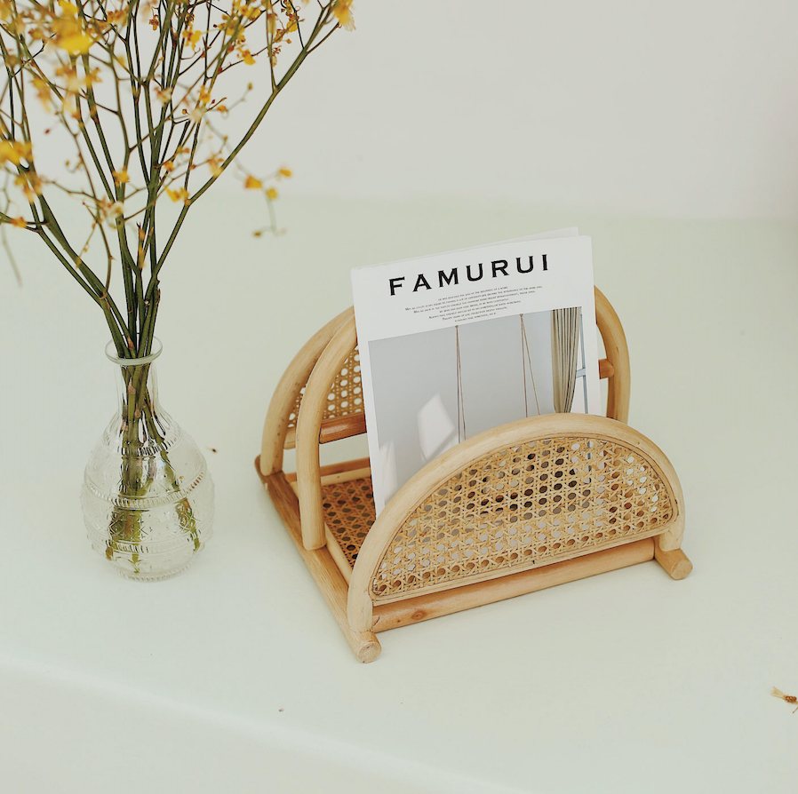 2color rattan bookstand