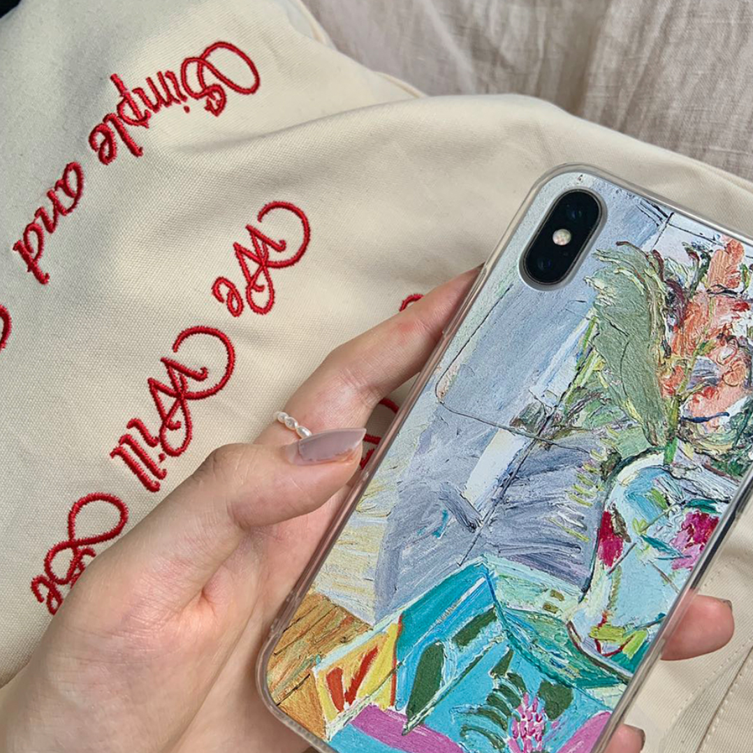 emboss oil art iPhonecase