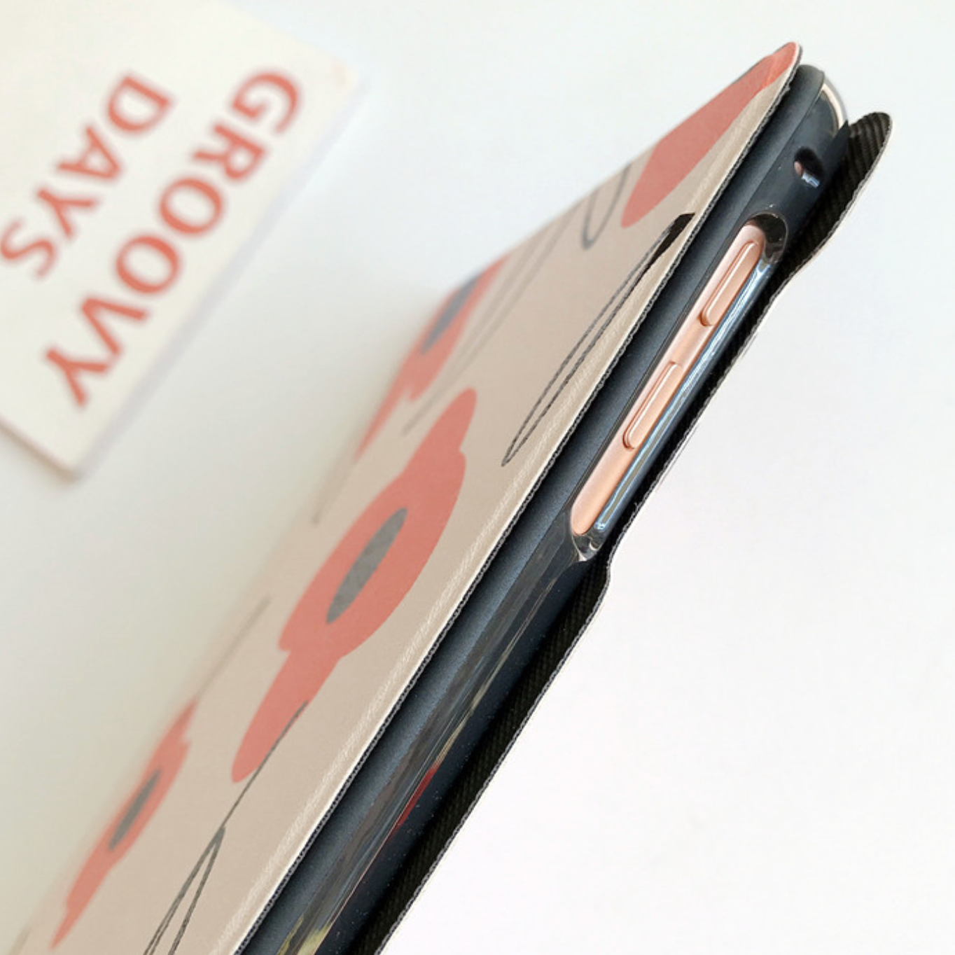 orange flower iPad case