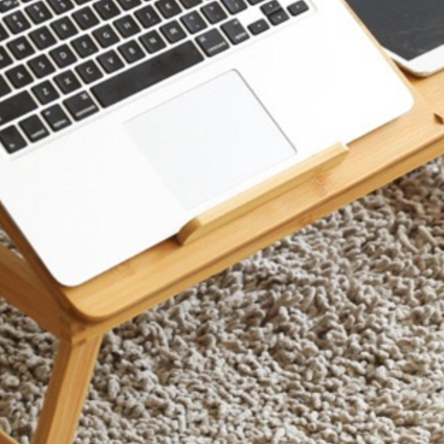 mini wood computer table