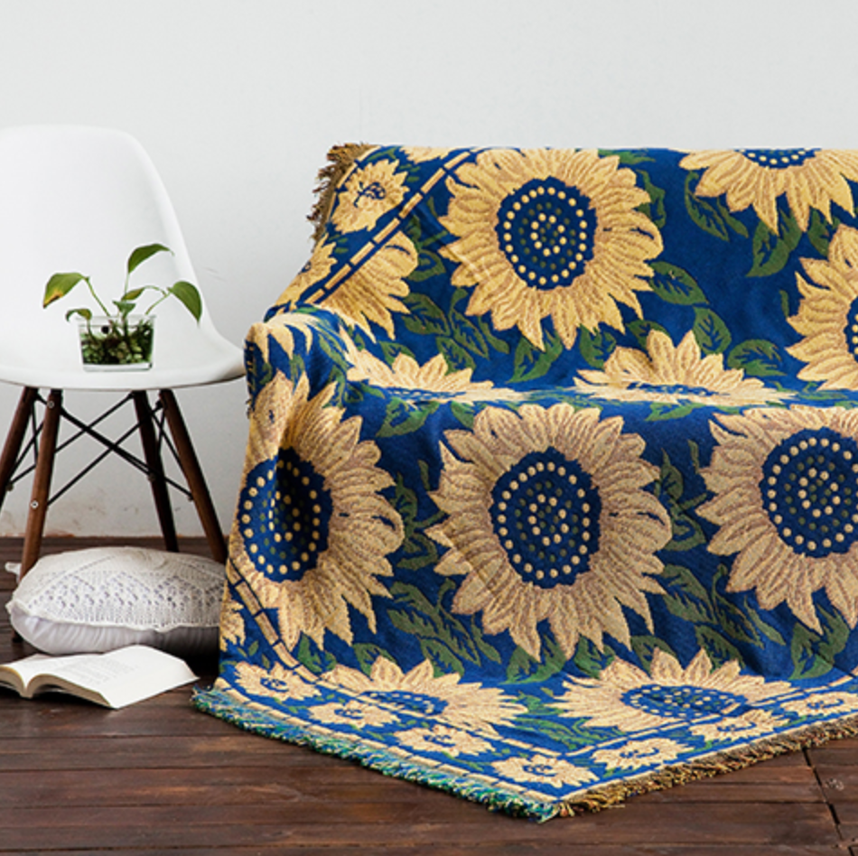 sunflower sofa cover