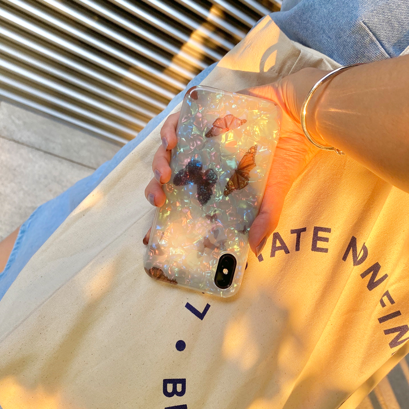 butterfly crystal iPhonecase