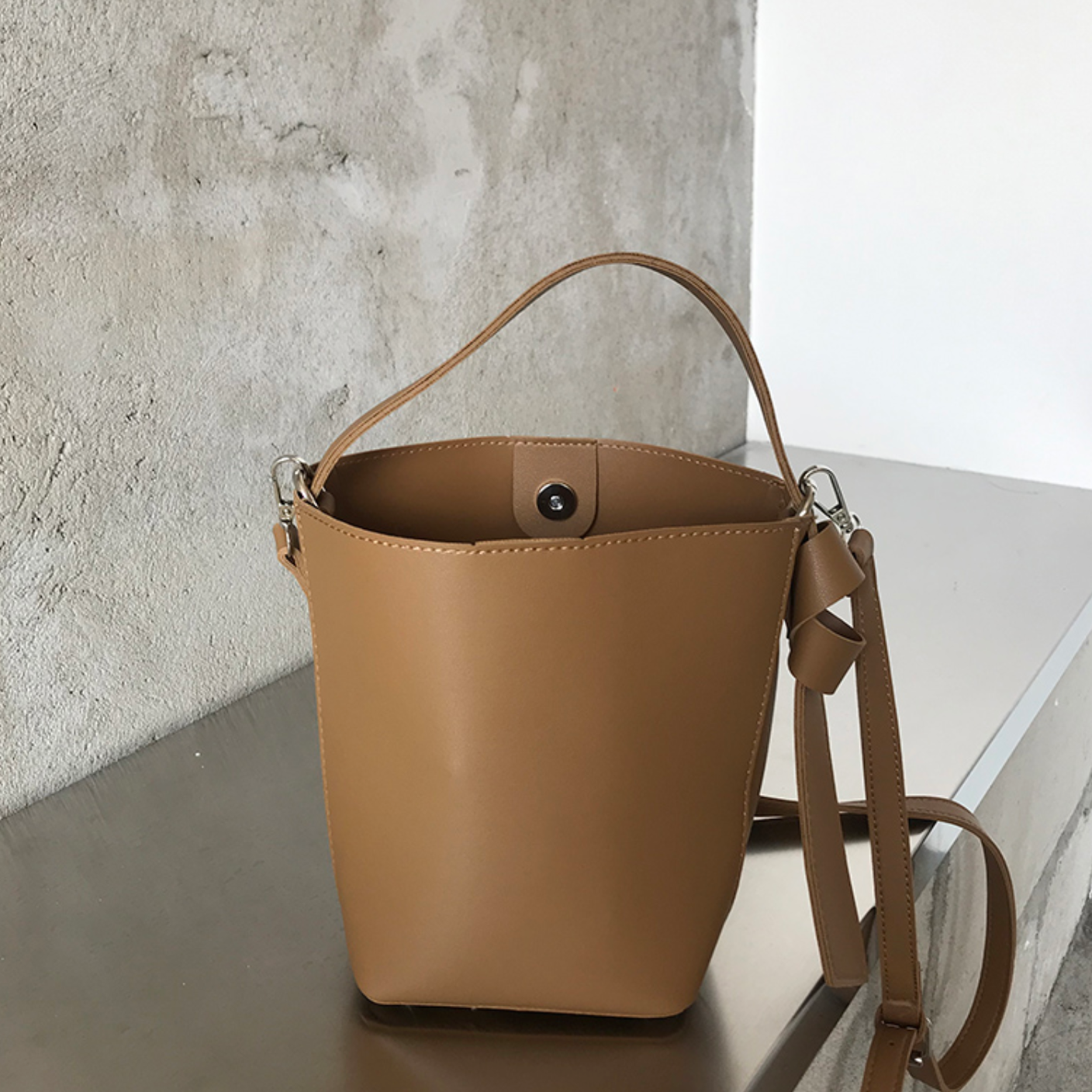 2way mini fake leather bag(2colors)