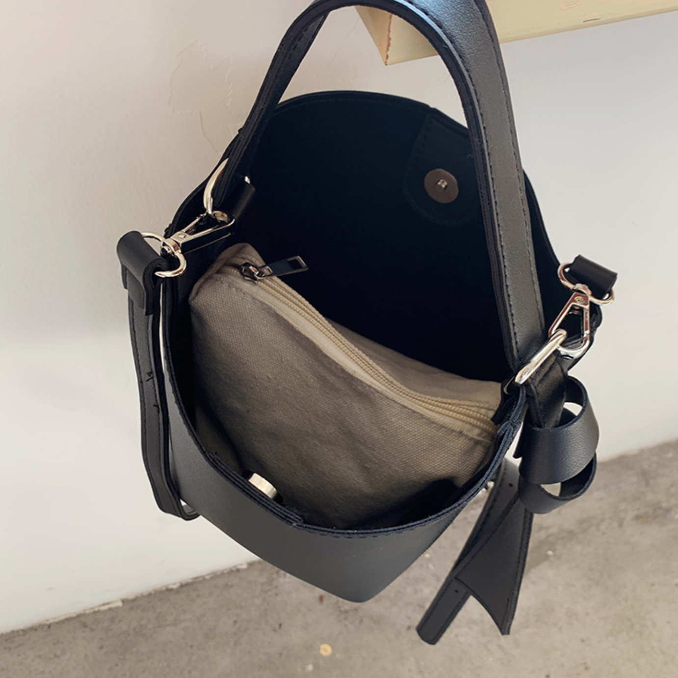 2way mini fake leather bag(2colors)
