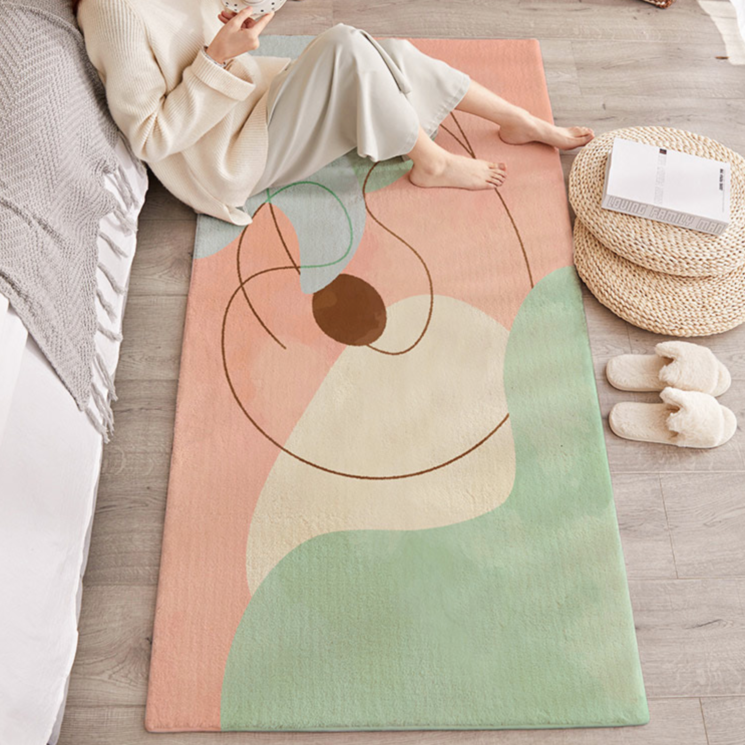 fashionable square carpet