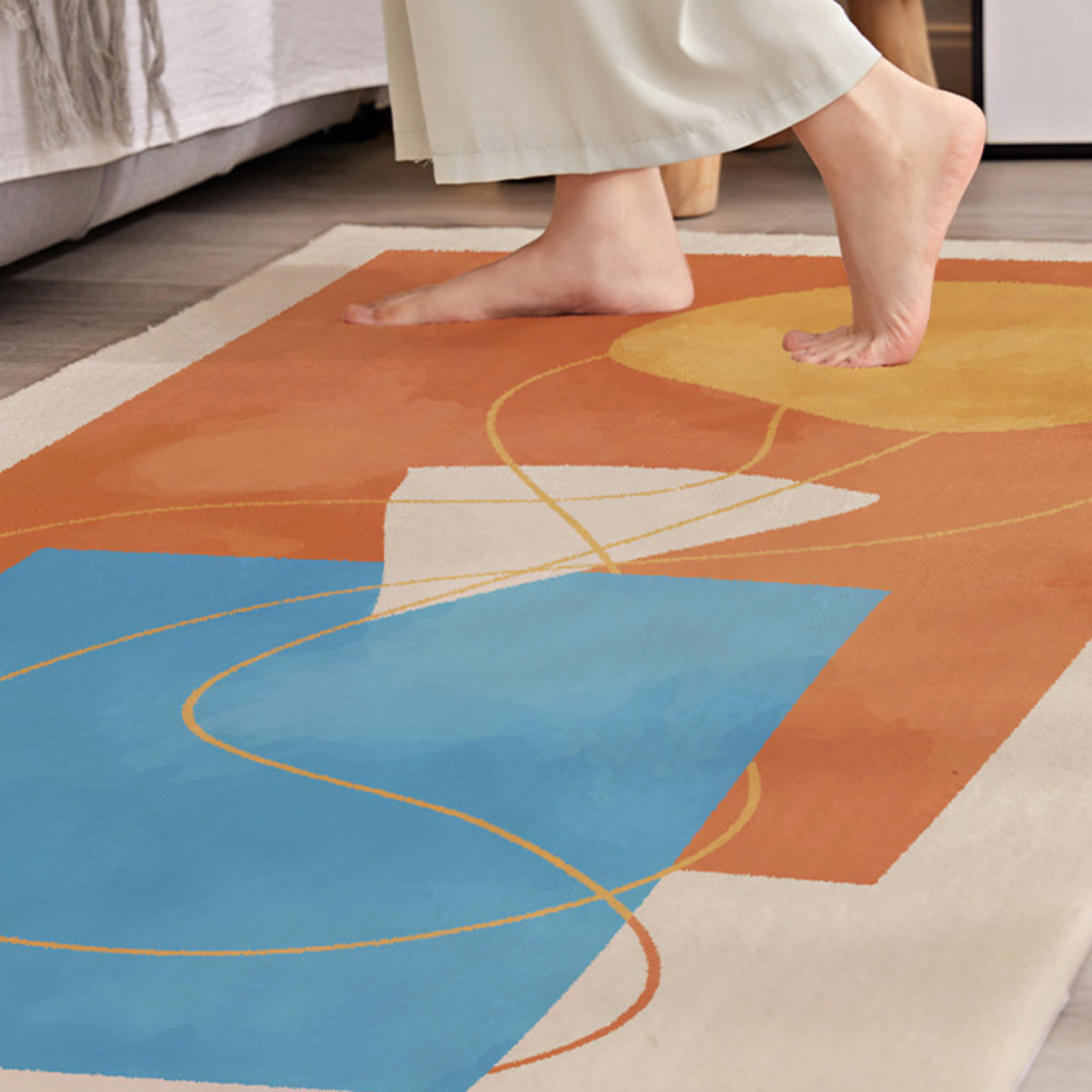 fashionable square carpet