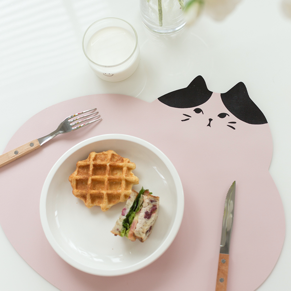 cat 4color place mat