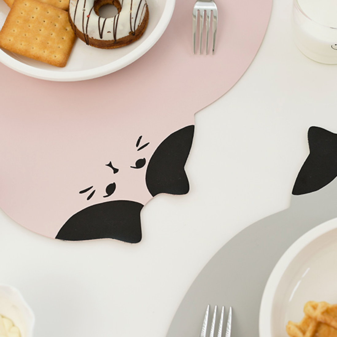 cat 4color place mat