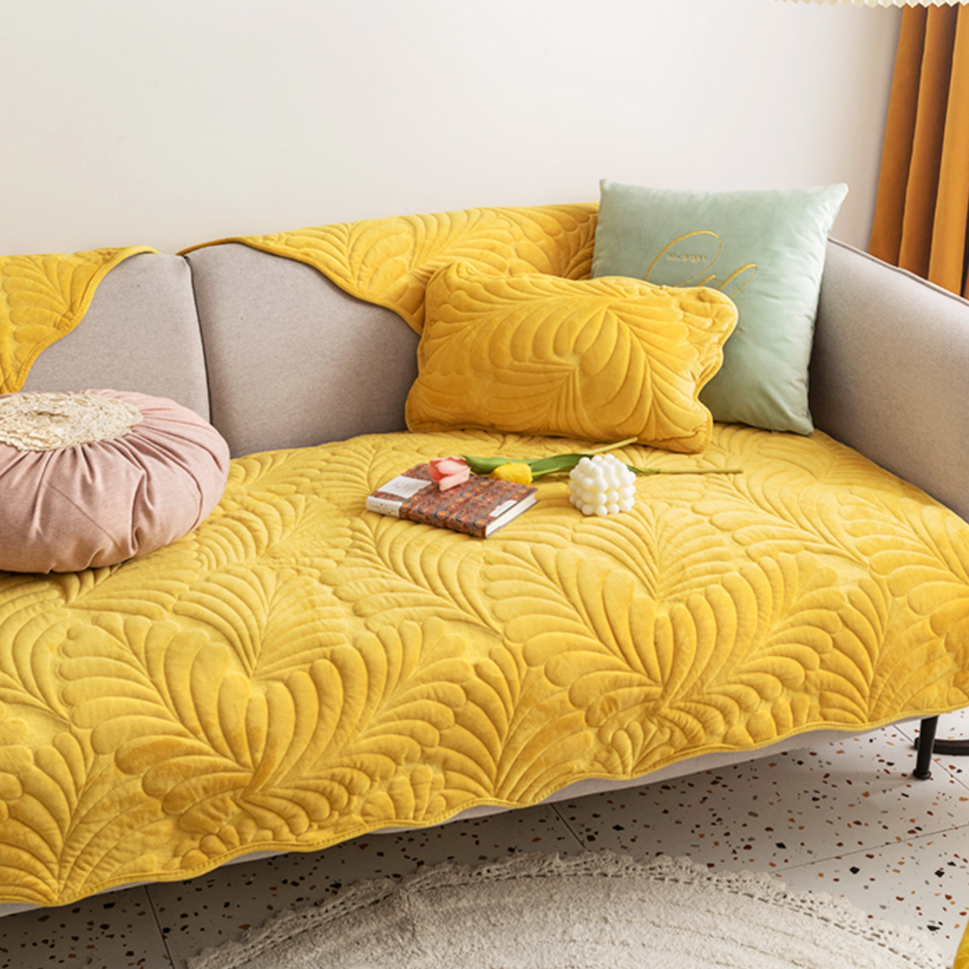 leaf 8color sofa cover