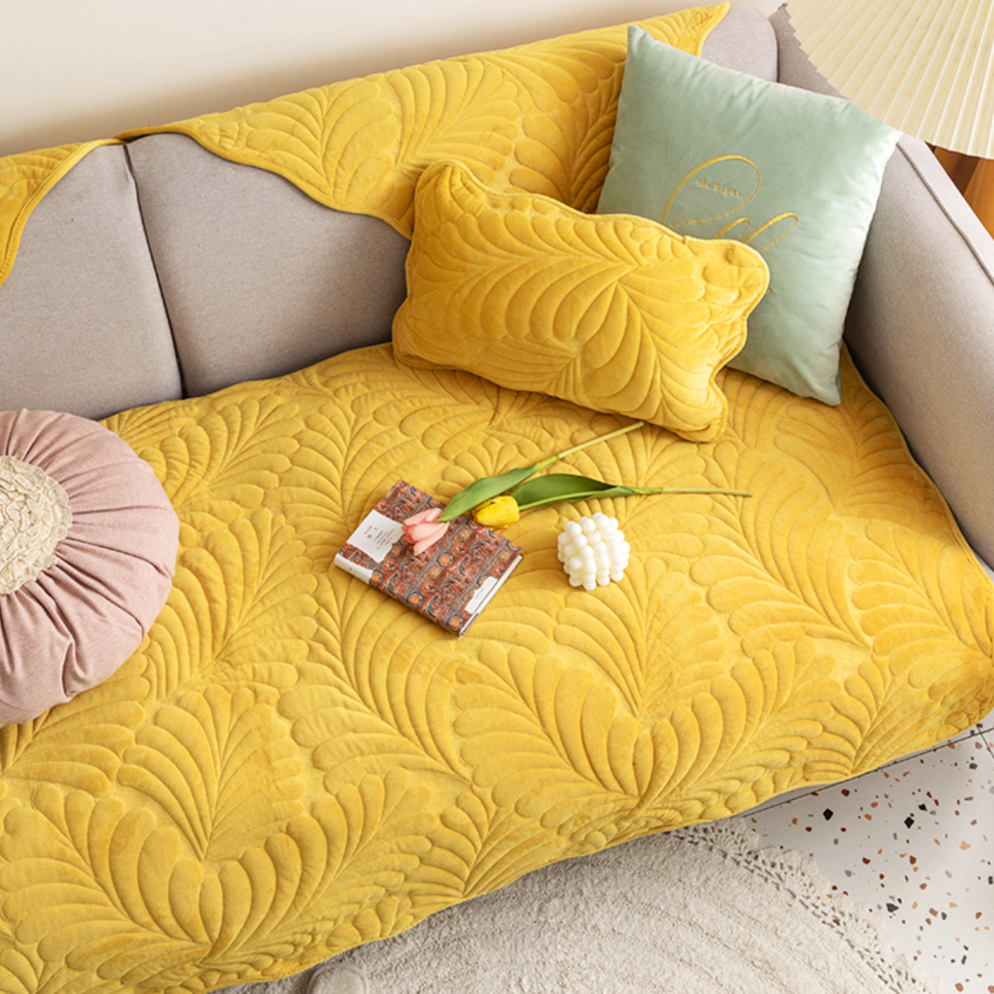 leaf 8color sofa cover