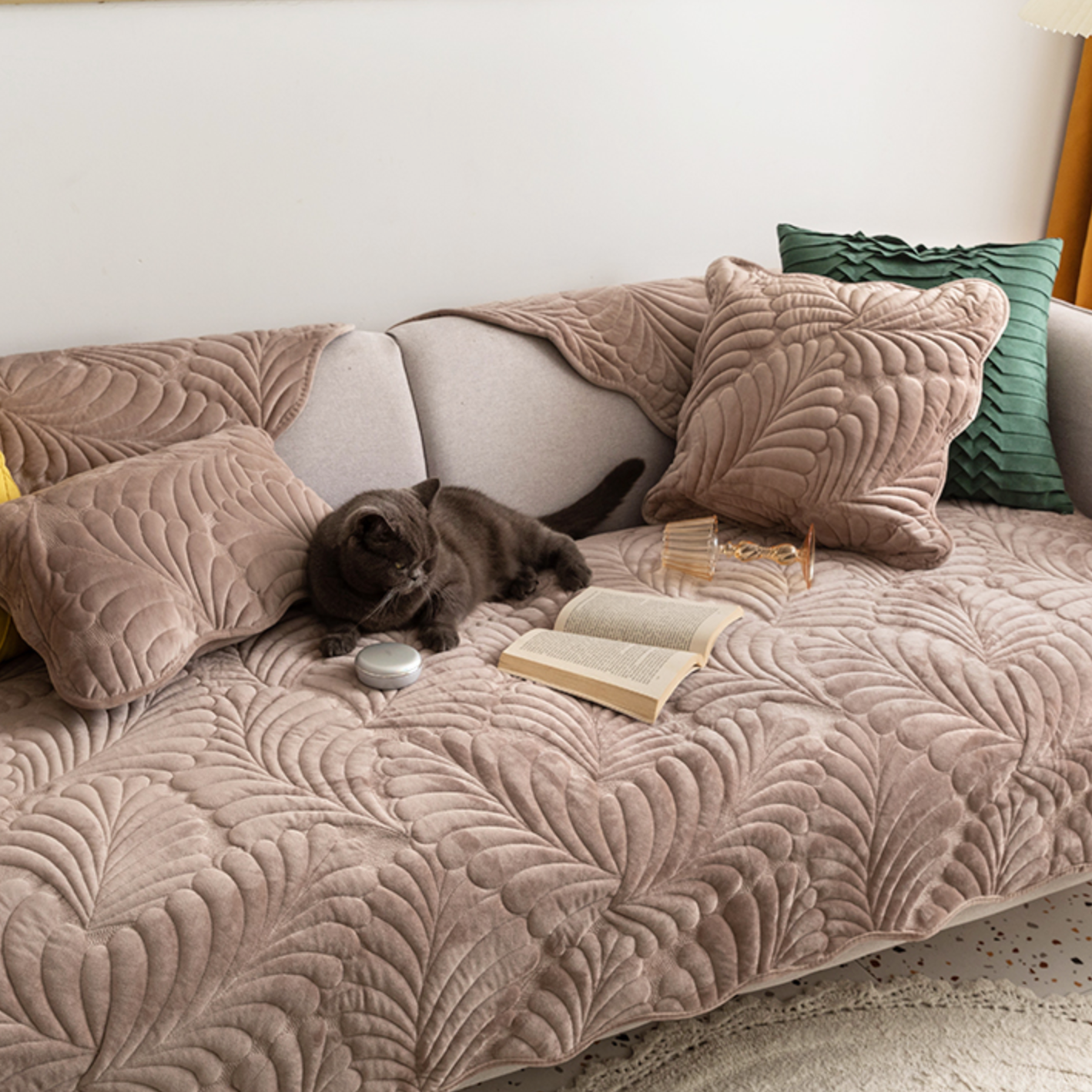 leaf 8color sofa cover