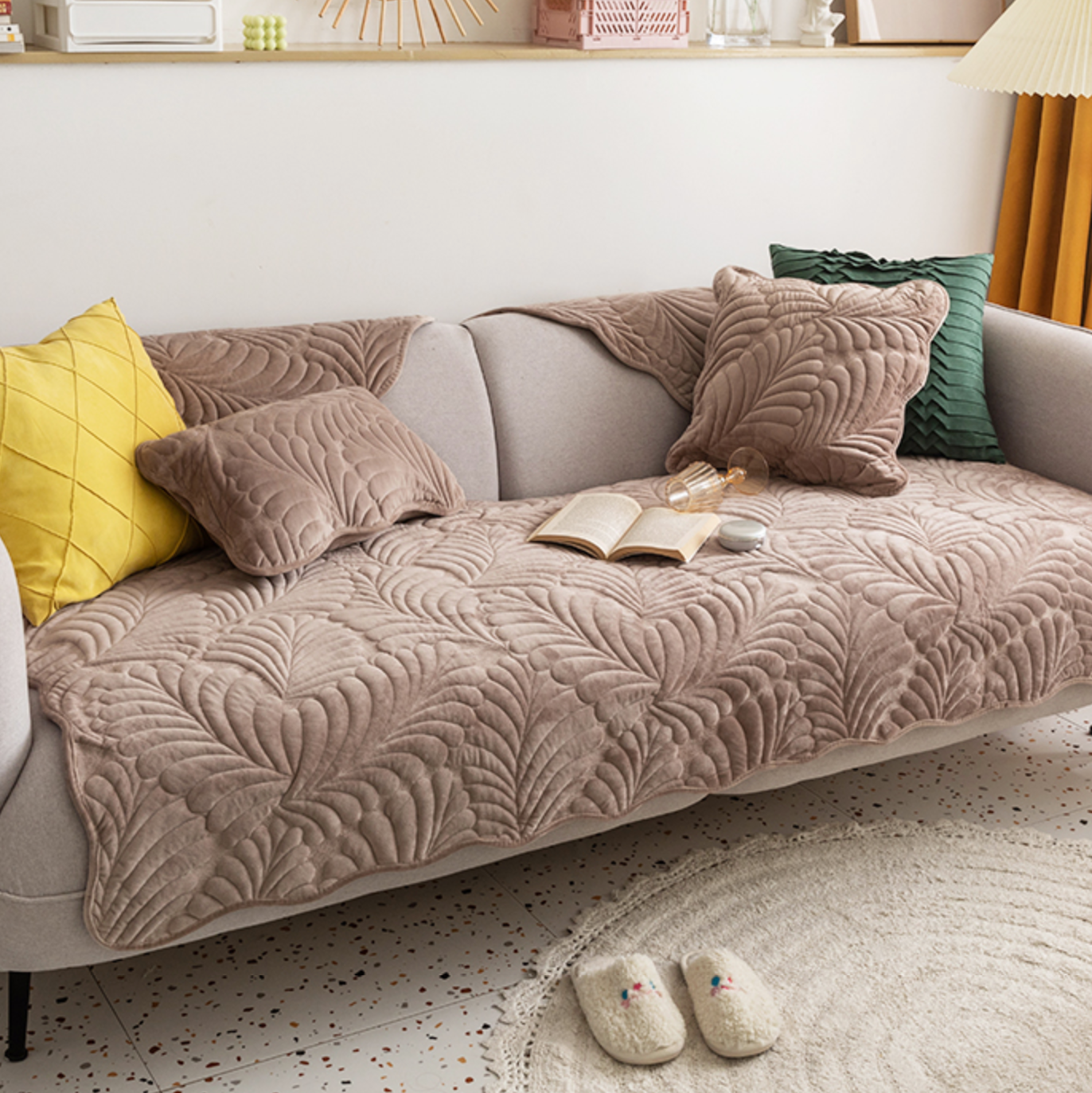 leaf 8color sofa cover