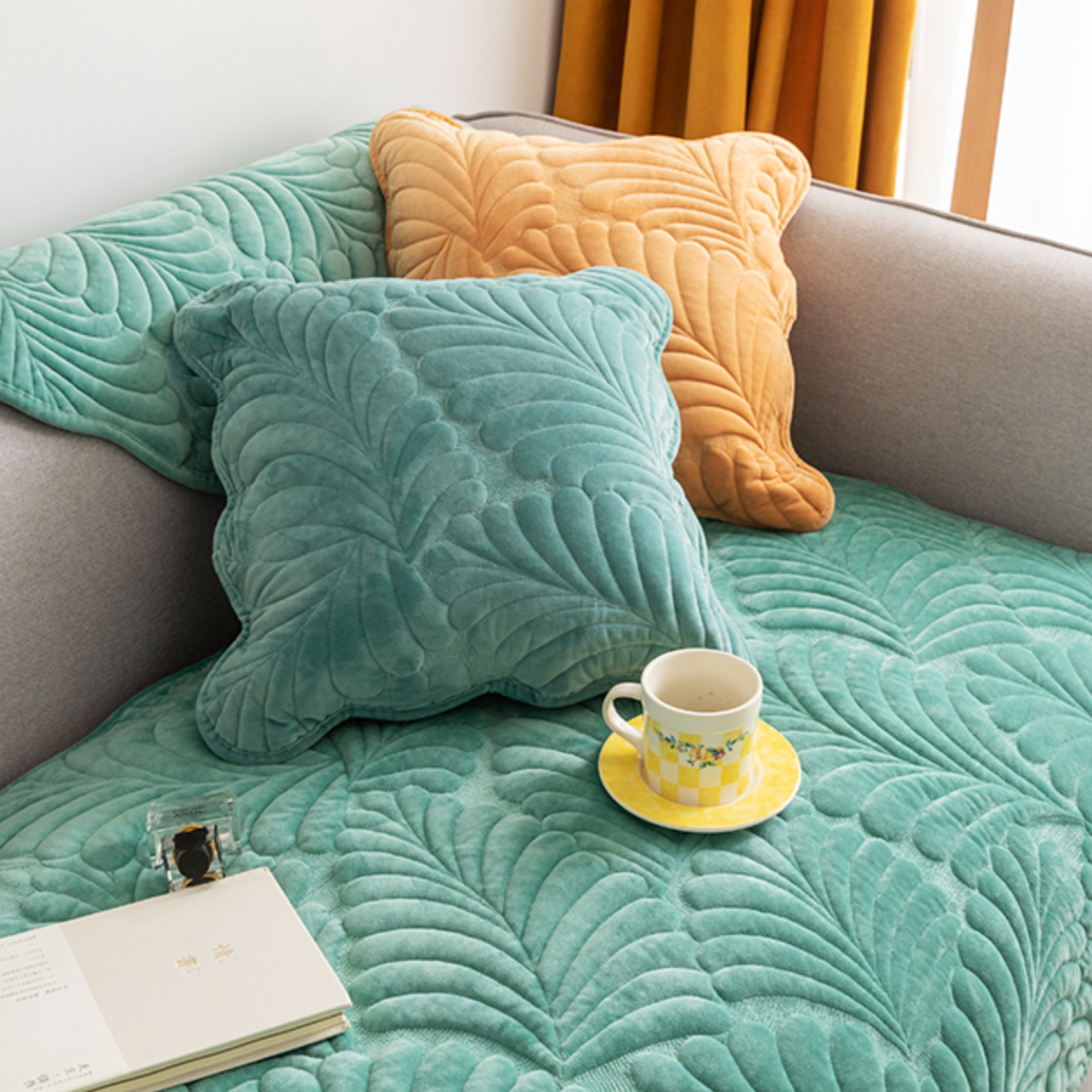 leaf 8color sofa cover