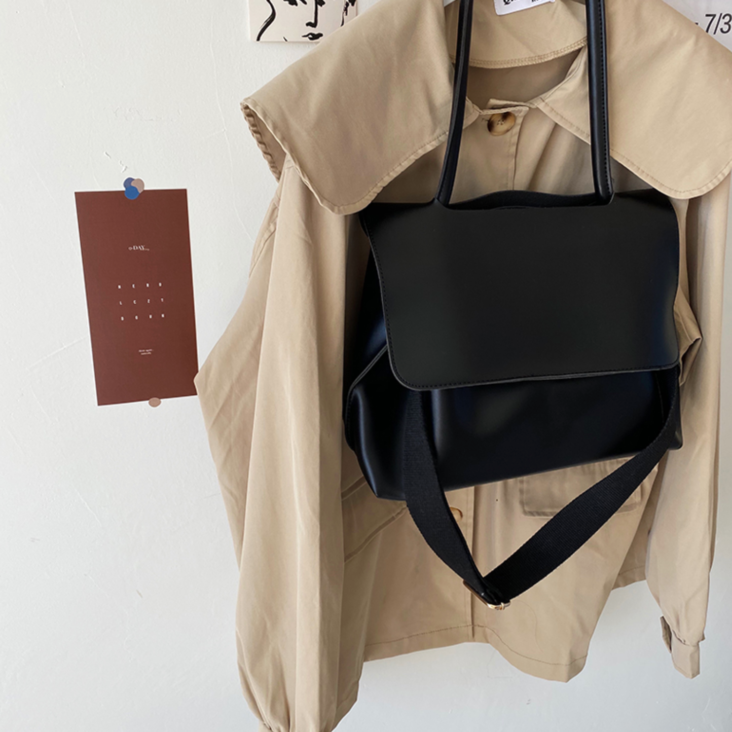 2way retro fake leather bag(2colors)