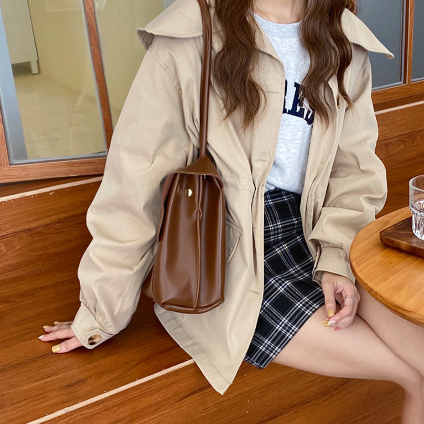 2way retro fake leather bag(2colors)