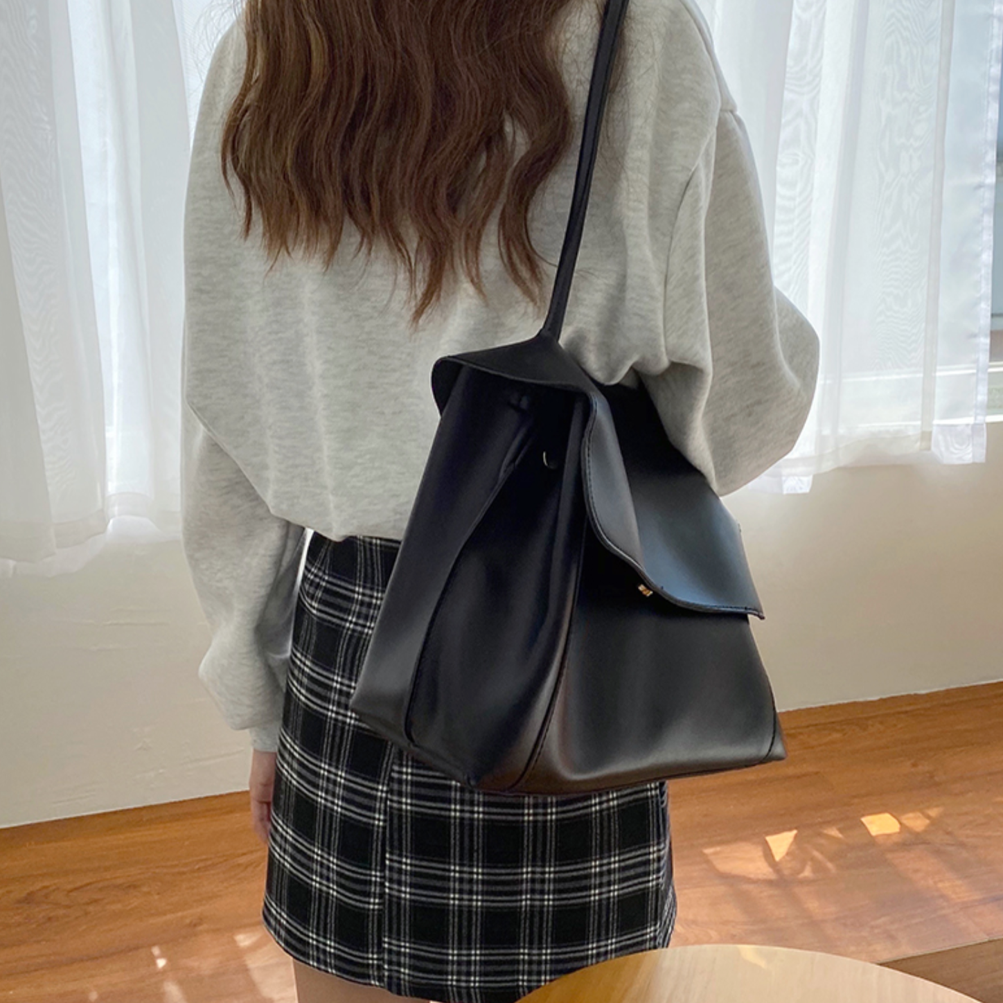 2way retro fake leather bag(2colors)