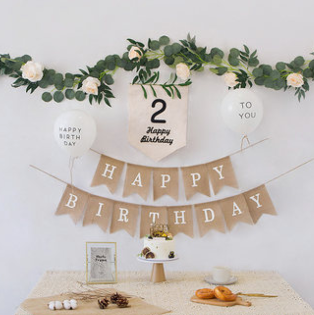 kids birthday flower balloon set