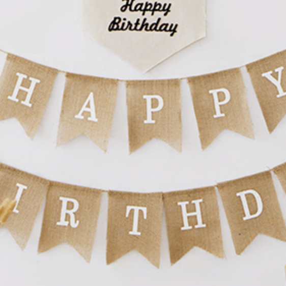 kids birthday brown balloon set