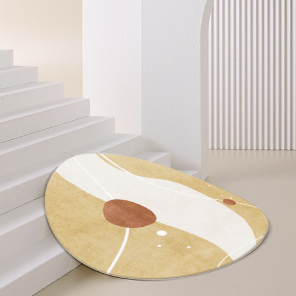 nordic abstract round mat