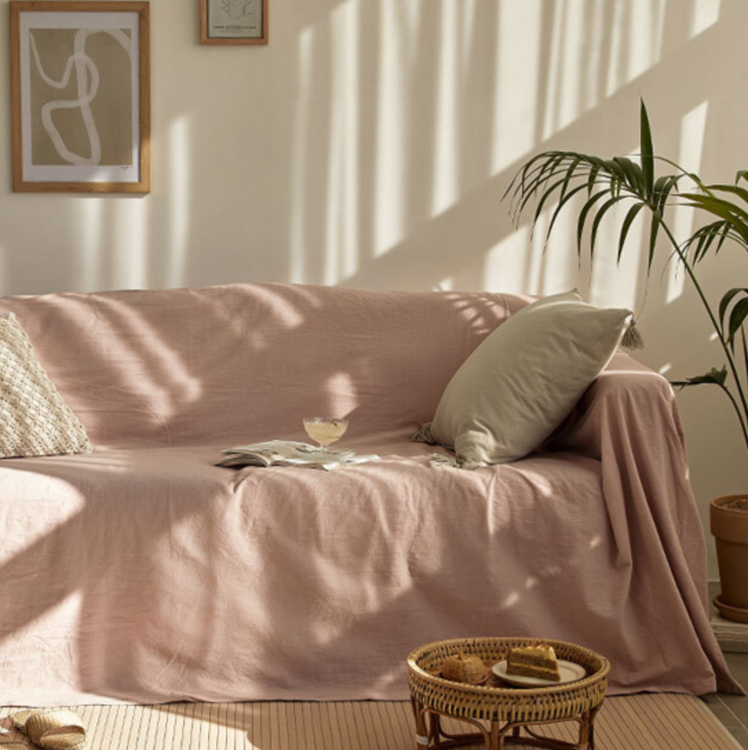 3color colorful cotton sofa cover