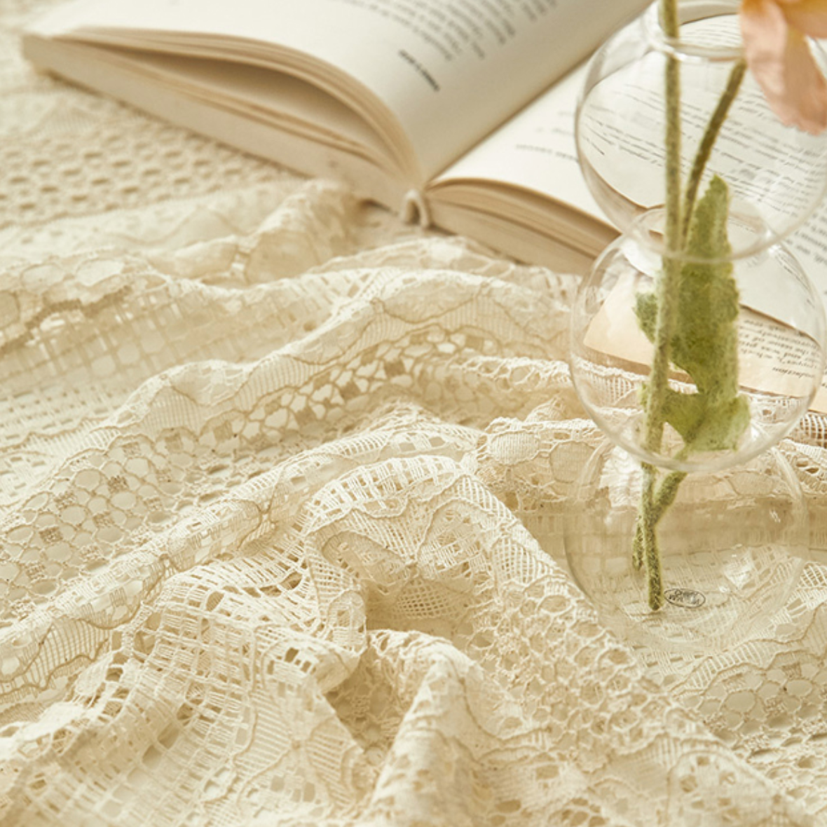 french retro lace curtain
