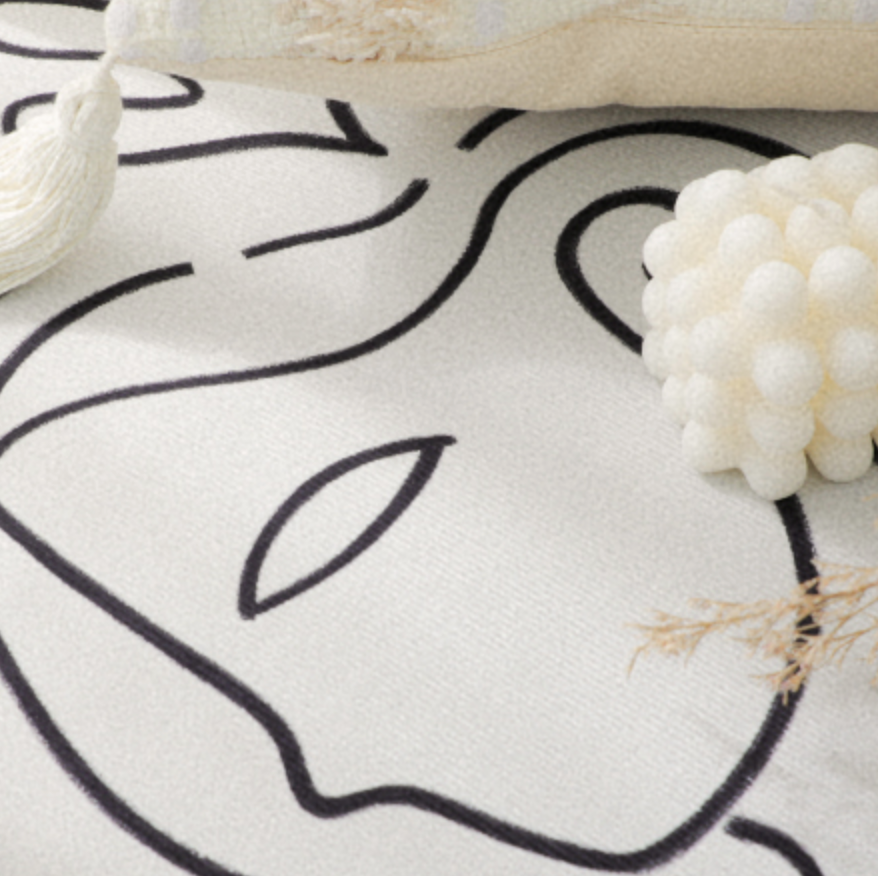 monotone art 4design square carpet