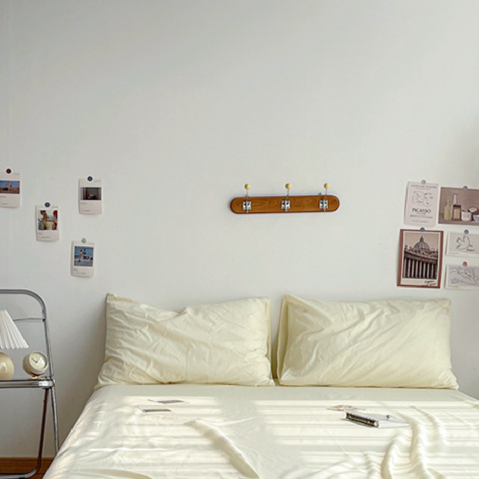 【大人気】19color simple mattress sheet & pillow sheets set