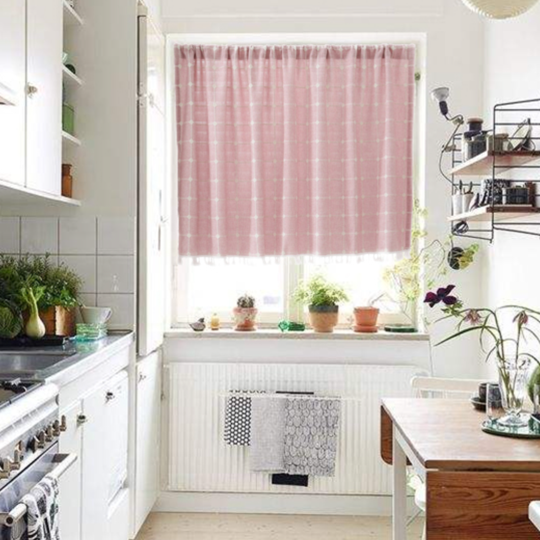5color dot half curtain