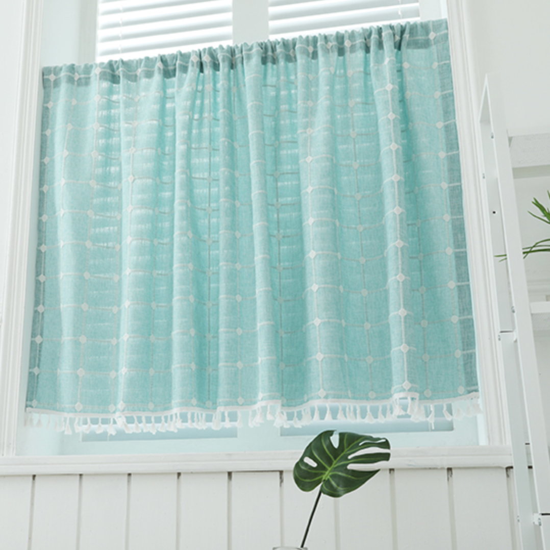 5color dot half curtain