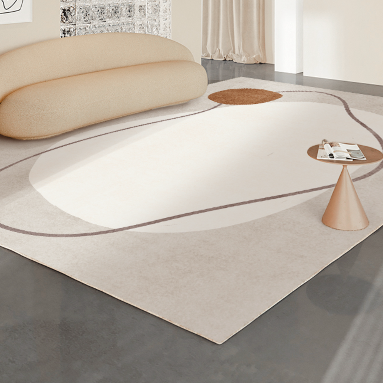 【ベストセラー】light color 8design square carpet