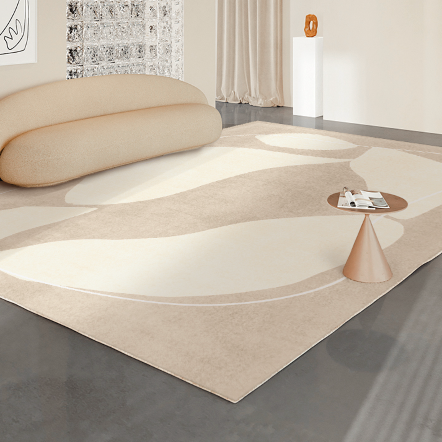 【ベストセラー】light color 8design square carpet